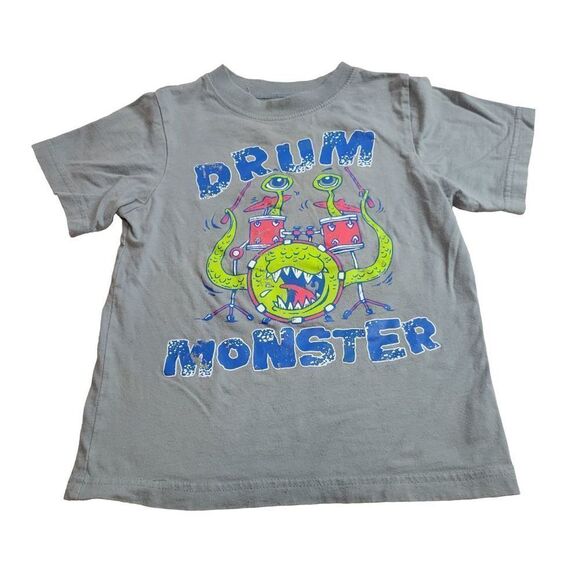 Children's Place drum monster shirt 4T - Picture 1 of 3